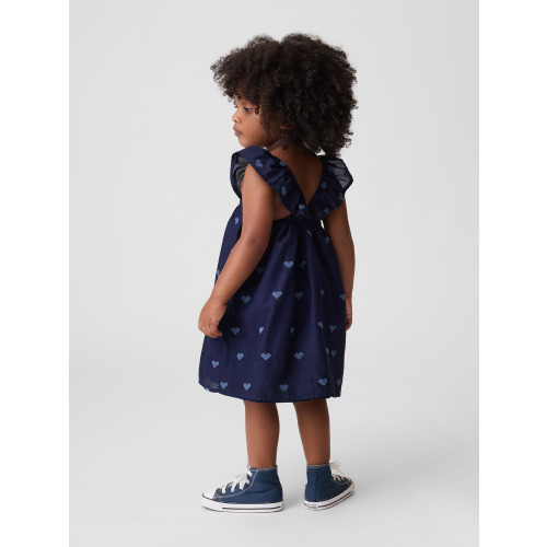 Baby & Toddler Embroidered Flutter-Sleeve Dress