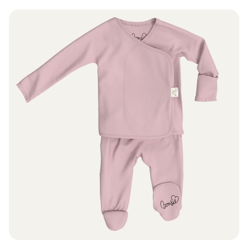 Footie - Peony – Bonsie Skin to Skin Babywear