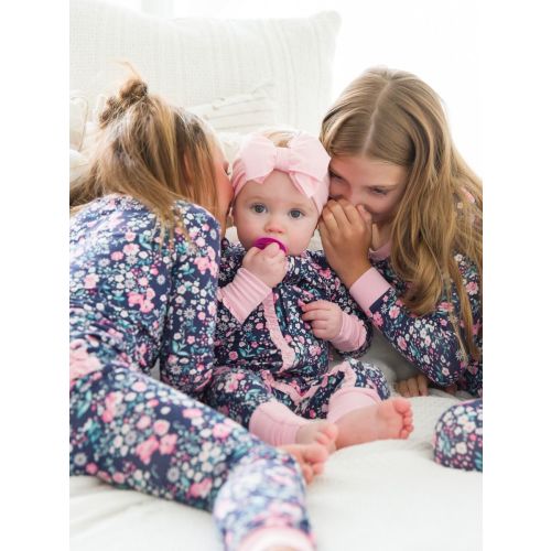 Convertible Ruffle One Piece Pajama, Bamboo Viscose