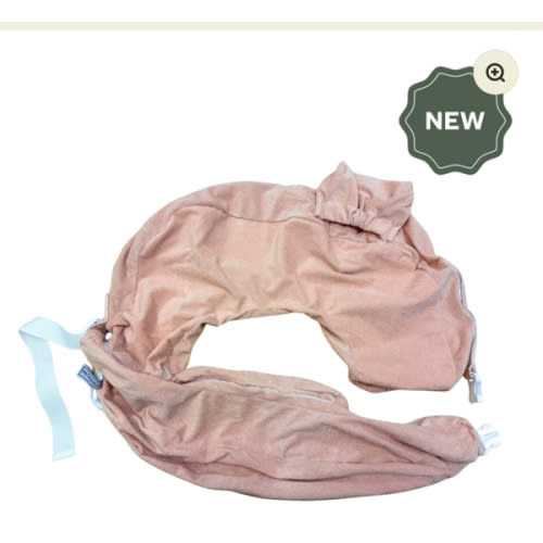 New & Improved Twin & Plus Nursing Pillow Slipcover with Integrated Wa
