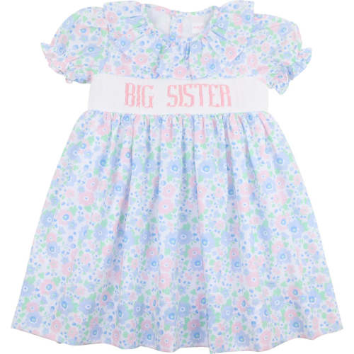 Floral Smocked Big Sister Dress