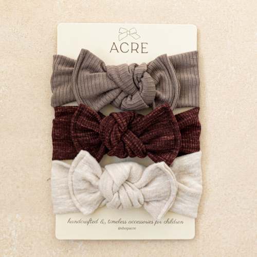 Baby Girl Headwrap Bow Bundle • Henly • Handmade Hair Accessory