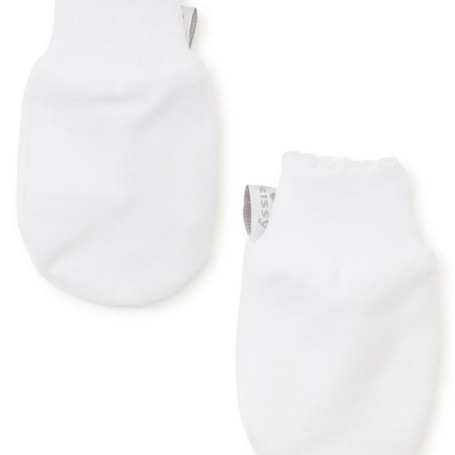 White Kissy Basics Mittens
