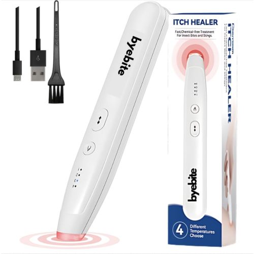 Original Insect Sting and Bite Relief Itch Pen Electric, Bug Bite Healer for Chemical Free Treatment of Insect Bites and Stings, Provides Natural Relief from Itching and Swelling, for Mosquito Bites