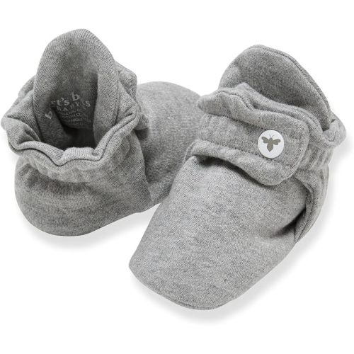 Burt's Bees Baby Unisex 100% Organic Cotton, Adjustable Booties