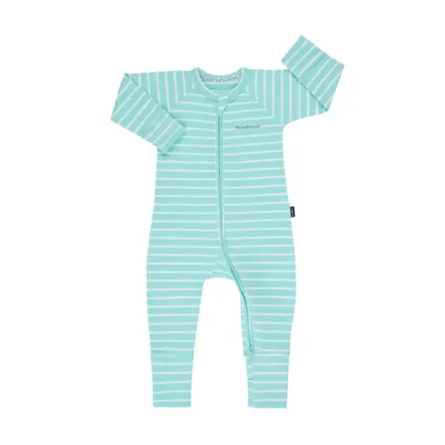 Bonds Wondersuit Mint Green Stripe | Baby Bunting AU