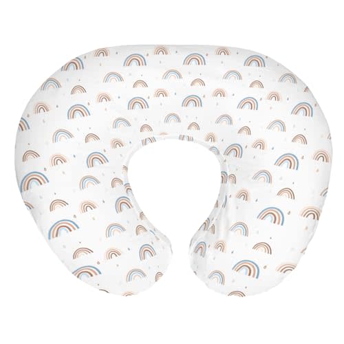 Boho Rainbows Baby Nursing Pillow Covers for Boy Girl Colorful Rainbow Drops Nursing Pillow Slipcovers for Breastfeeding Pillows Rainbow Lovers Gift Soft Stretchy Removable Covers for Newborn Infant