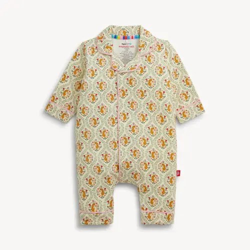 Magnetic Classic with a Twist Coverall - Fleur Sauvage 0-3M