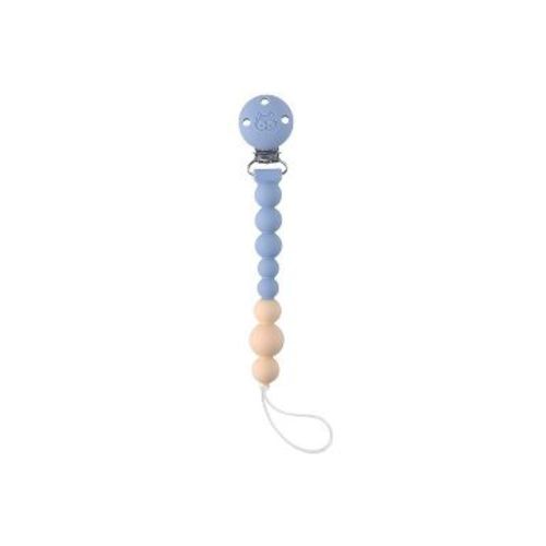 Loulou Lollipop Pacifier Clip Baby Teether OneC - Blue Fog