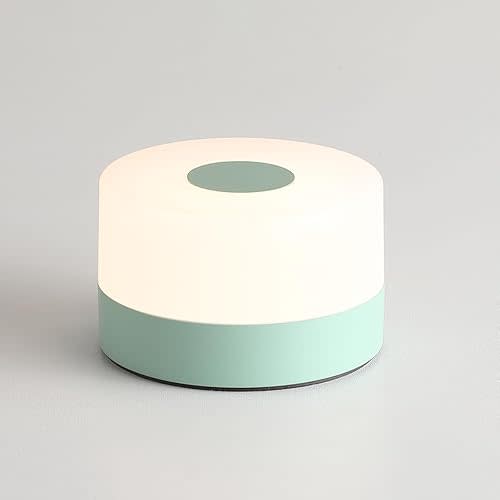 JUSHENG Rechargeable Baby Night Light LED Nursery Lamp Touch Lights, Dimmable and 3 Color Temperature Adjustable Bedside Night Light for Kids, Breastfeeding, Green