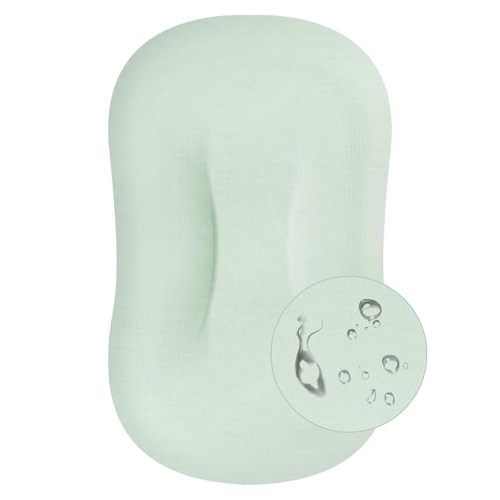 MEXXI Organic Waterproof Baby Lounger Cover | 100% Organic Cotton Hypoallergenic and Breathable Organic Cotton Baby Nest Cover (Cover Only) (Pistachio Green, Waterproof)