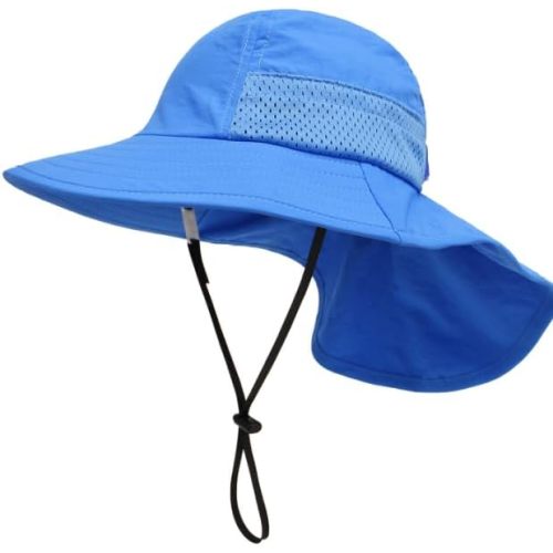 Toddler Baby Sun Hat Kids Summer UPF 50+ for Boys Girls Adjustable Beach Hats with Bucket Wide Brim Age 1-7 Years