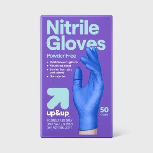 Nitrile Exam Gloves Wearable Protective Equipment - 50ct - up&up™