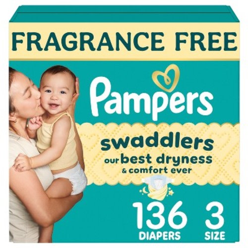 Pampers Swaddlers Sensitive Disposable Diapers - Size 3 - 136ct