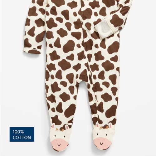 2-Way-Zip Sleep & Play Footed One-Piece for Baby | Old Navy