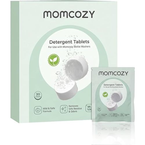 Momcozy Official Detergent Tablets for Momcozy Baby Bottle Washers, 30 Tablets