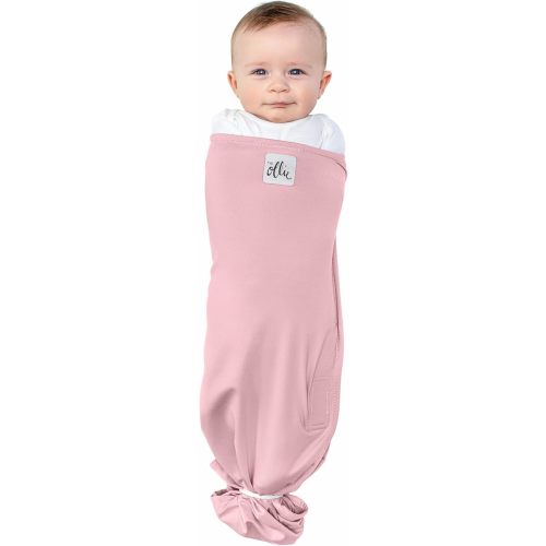 The Ollie Swaddle – Adjustable Baby Swaddle for Newborns | Pediatrician-Approved for Safe Sleep | Easy Closure | Arms-Out | Lightweight, Machine-Washable | Easy Diaper Access