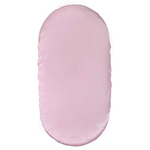 Pro Goleem Satin Bassinet Sheet Great for Baby Hair Soft Silk Feeling Sheet for Cradle or Bassinet Pad＆Mattress for Girls Gift for Newborn and Infant Pink