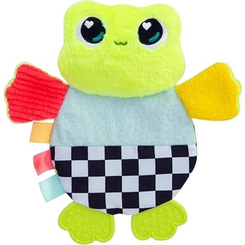 Lamaze Crinklies - Finlee the Frog Crinkle Toy - High Contrast Baby Toys for Sensory Development - Baby Gifts with Fun Textures and Patterns - Ages 0 Months and Up