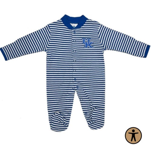 Cats | Kentucky Infant Long Sleeve Footed Romper | Alumni Hall