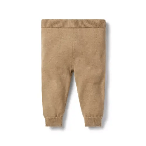 Baby Caramel Heather Baby Bear Pocket Sweater Pant by Janie and Jack