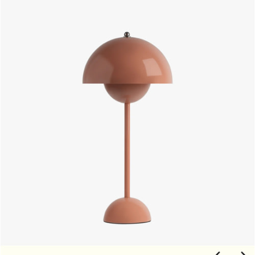 Parabola Table Lamp, Salmon Pink – Lamp Boy