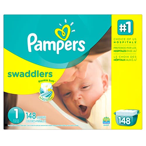 Pampers Swaddlers Diapers Newborn Size 1 168 Count