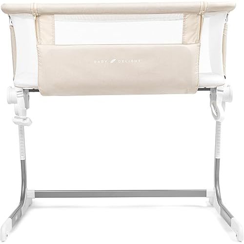 Baby Delight Beside Me Dreamer Bassinet | Bedside Sleeper | 8-Position Height Adjustment | Golden Grain