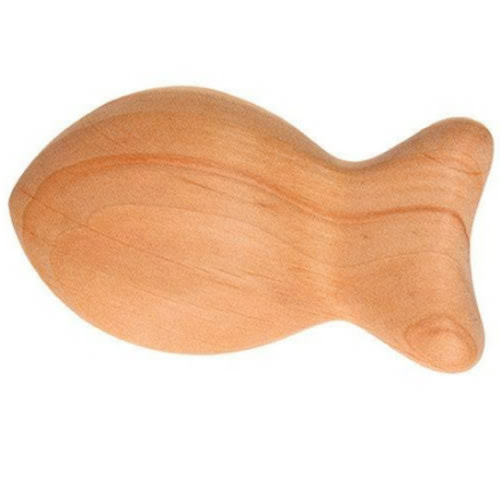 Wooden Fish Baby Rattle