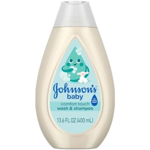 Johnson's Baby Comfort Touch Newborn Baby Wash & Shampoo, 13.6 fl oz