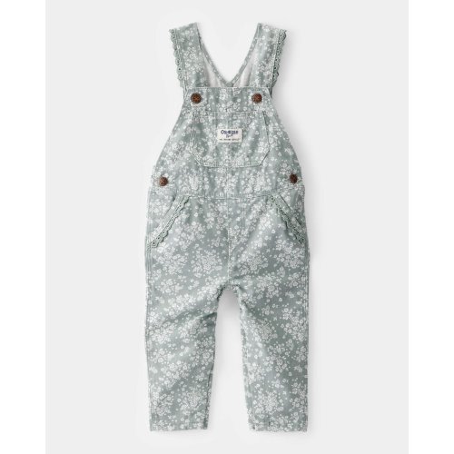Baby Floral Print Overalls - Green - OshKosh | Carter's