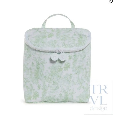 Take Away Bottle Bag - Bunny Toile Green