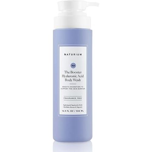 Naturium The Booster Hyaluronic Acid Body Wash, Hydrating & Moisturizing plus Minimizes Dryness, with Glycerin & Vitamin B5, 16.9 oz
