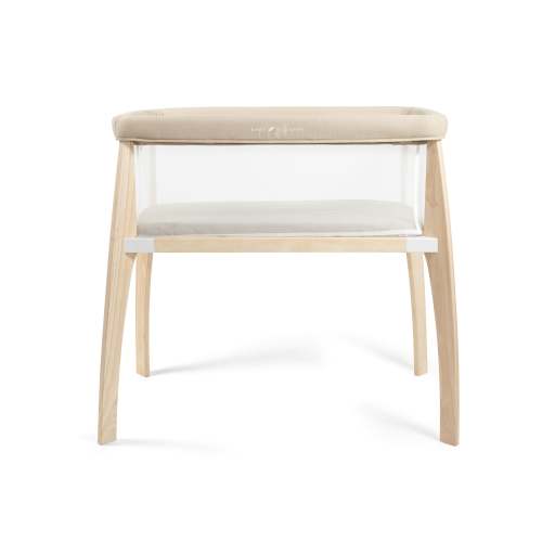 Heirloom Willow Wooden Bassinet - Organic Oat