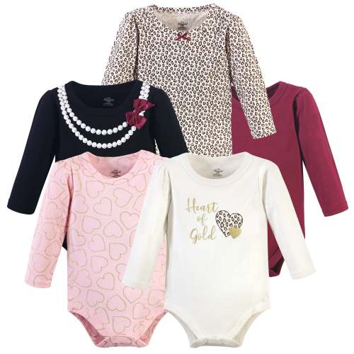 Girls Essentials Bodysuits, Onyx Gilded Heart – MyBabyHaul