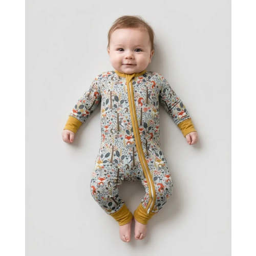 Rustic Woodland Foxes Bamboo Convertible Zippy – Zumbamboo