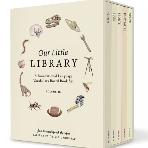 Our Little Library Vol. 3: Dinosaurs, Space, Tools, Bugs, and Sports Board Book Set for Boys & Girls (Tabitha Paige Children's Book Series)