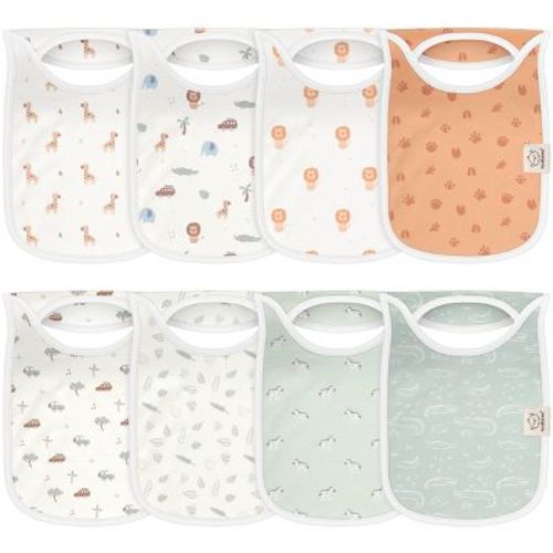 KeaBabies 8-Pack Hallo Baby Drool Bibs , Baby Bibs for Boys, Girls, Pull-on Bibs for Baby Boy, Baby Girl, Baby Bib Unisex