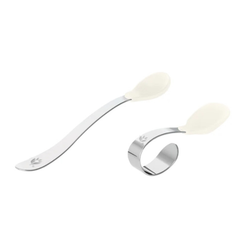 Silicone and Stainless Steel Training Spoons | green sprouts®