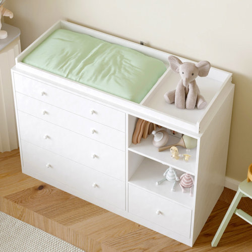 Latitude Run® Versatile Changing Table With Ample Storage | Wayfair