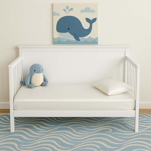 Mulberry Silk Crib Fitted Sheet - Natural Ivory
