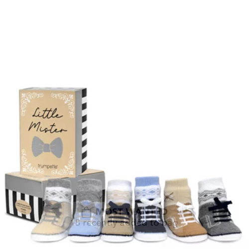 Boys' 6-Piece Little Mister Socks Set - Baby
