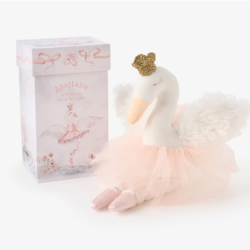 Anastasia the Ballerina Swan Plush Toy w/ Gift Box – Elegant Baby