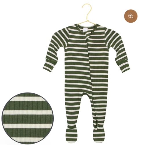 Tyler Ribbed Zipper Footies