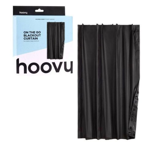 Hoovy On The Go Blackout Curtain with Suction Cups - Black