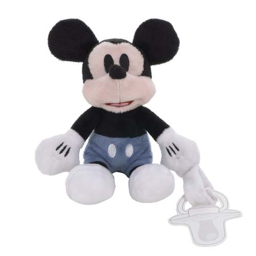 Disney Mickey Mouse White, Blue and Black Plush Buddy Pacifier Holder – NoJo Baby & kids