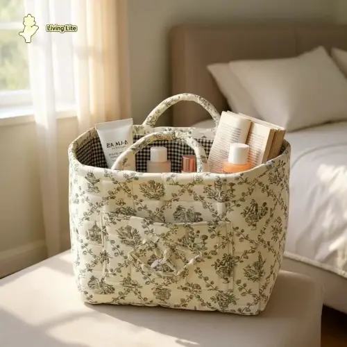 Car Storage Basket Organizer, Multi-Purpose Car Interior Accessories, Durable & Space-Saving Design for Vehicles – Perfect for Easter Baskets, Mother’s Day & Baby Shower Gifts | Game Day Essential, Quilted Tote Bag Inspired - TikTok Shop