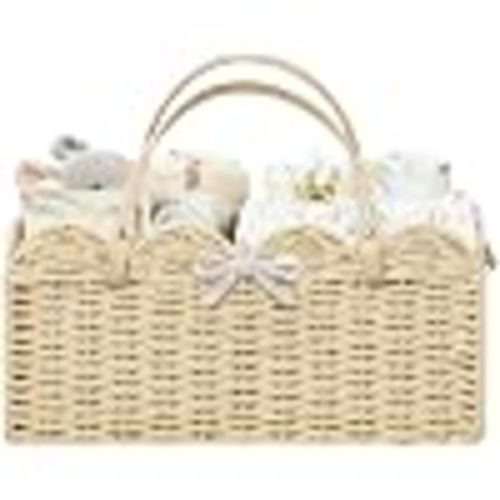 Amazon.com : HBlife Large Baby Diaper Caddy, Paper Rope Storage Baskets Nursery Bin with Removable Divider, Portable Car Organizer for Diapers, Baby Shower Gifts, Newborn Essentials Must Haves : Baby