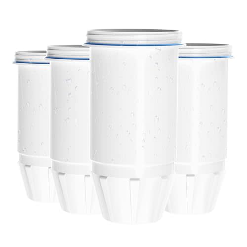 Fit for zero Pitchers and Dispenser, Cobectal Water Filter Replacement for ZR-001 ZR-004 ZP-006 ZR-017 Water Filter,Multi-Stage Filter System Reduce Lead, Chromium, PFOA/PFOS and TDS, Pack of 4