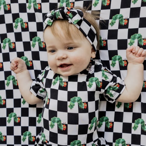 CATERPILLAR CHECK DREAM BODYSUIT DRESS